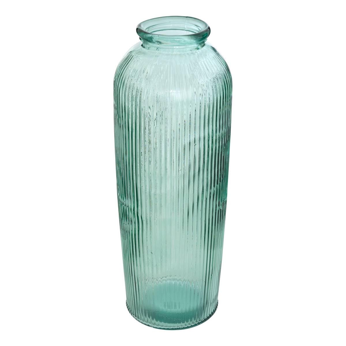 Atmosphera - Vase Luz h72cm en Verre Vert