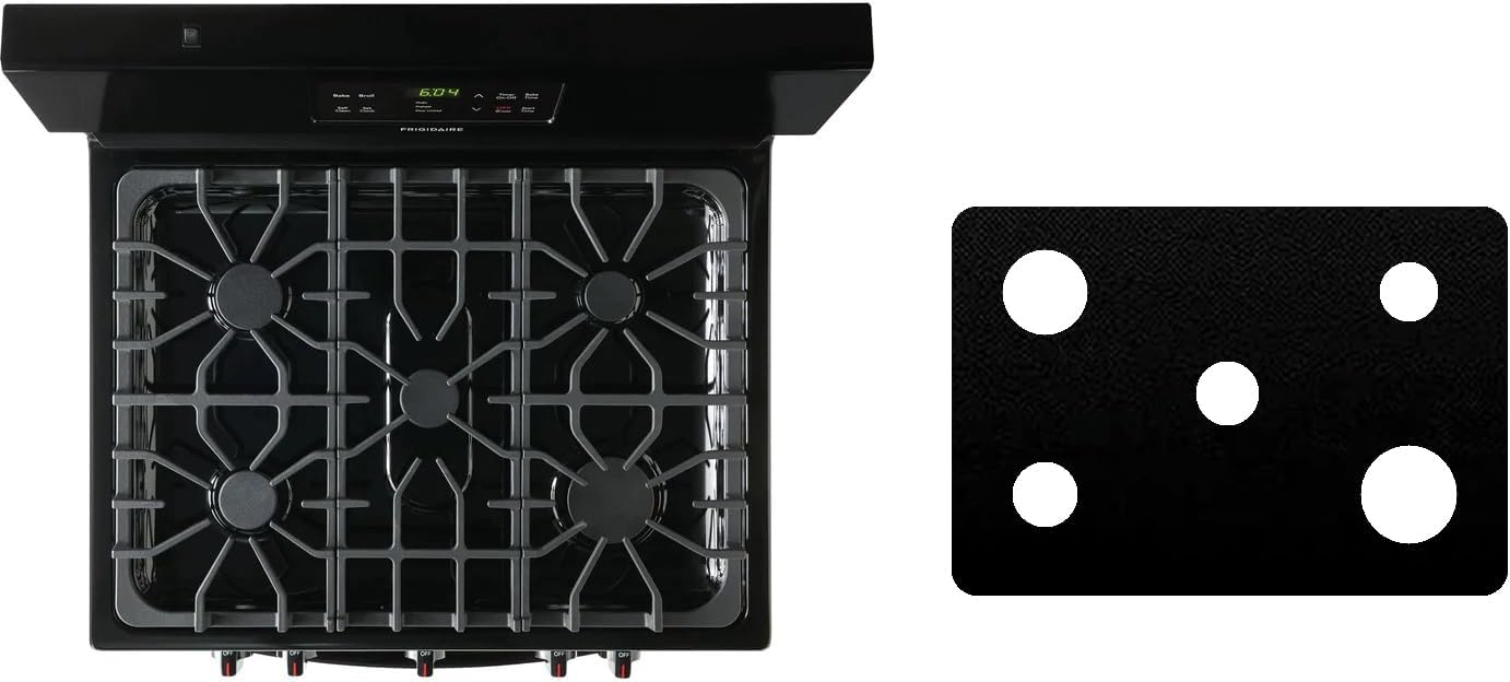 custom fit reusable burner liner for frigidaire gas range stove protect your stovetop with this splatter guard cover - ffgh3054us
