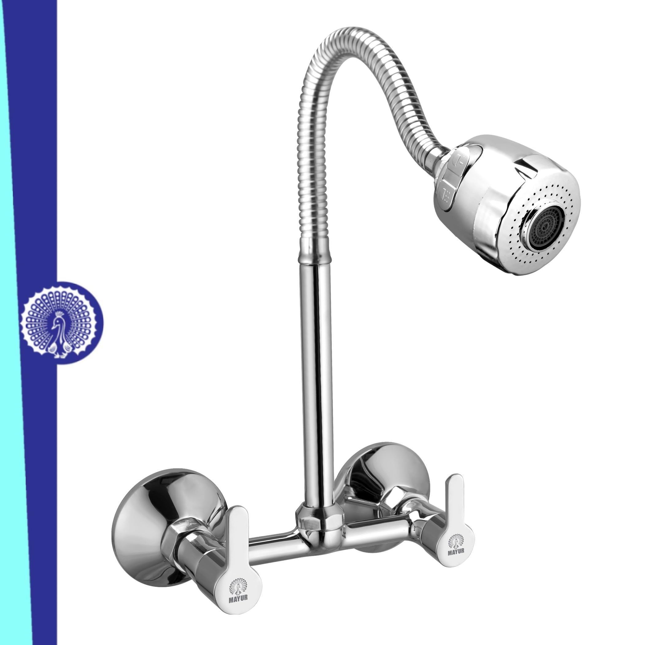 MAYUR ÖCICH Brass Kitchen Sink Mixer Tap with Flexible Dual Flow Spout (Chrome Finish) for Hot and Cold Water (FUSION-2704DF) (B0C78F93MV) Amazon Price History, Amazon Price Tracker