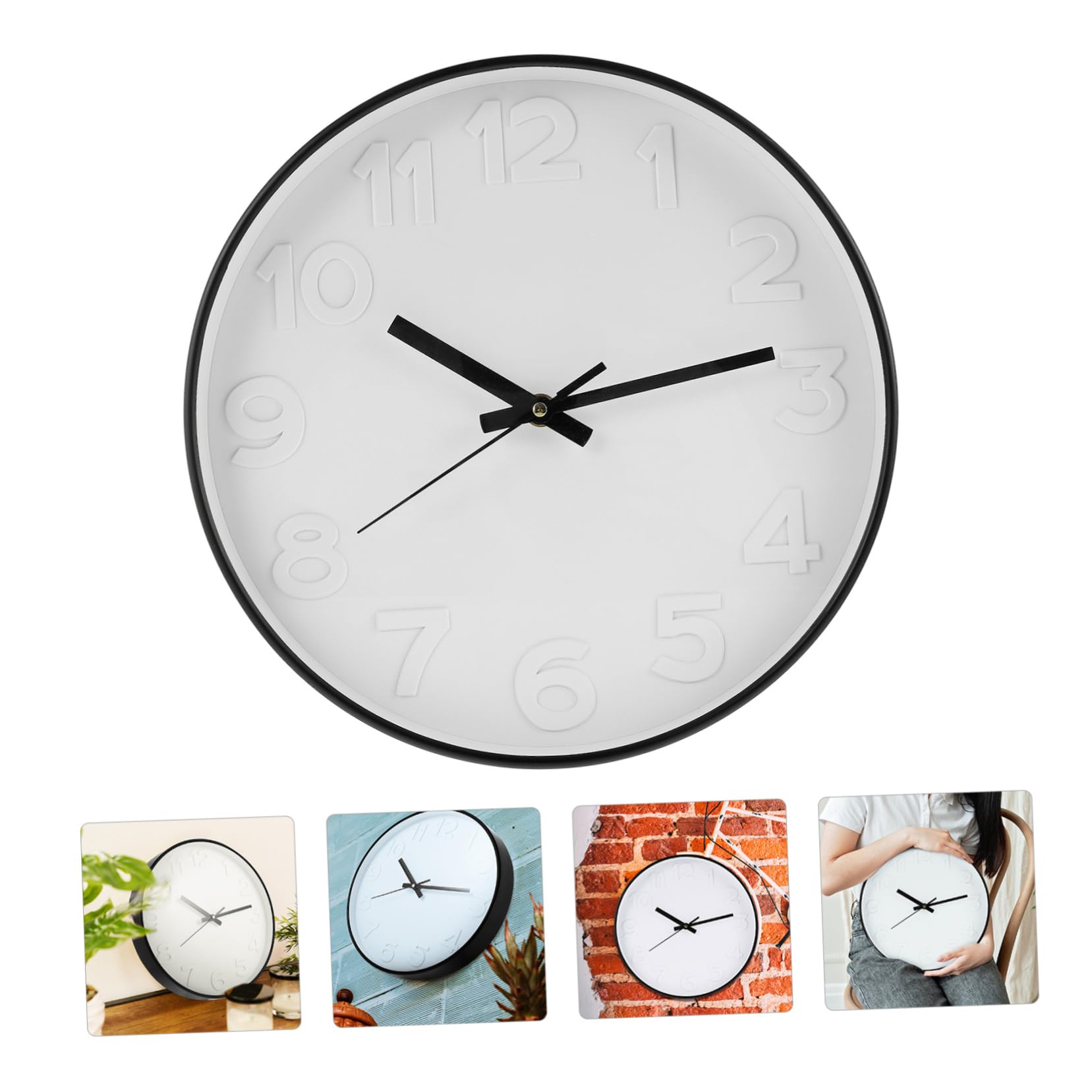 Cabilock Orologio Da Parete Digitale Silenzioso Ed Elegante Ideale Per L'arredamento Della Casa Per L'inaugurazione Della Nuova Casa