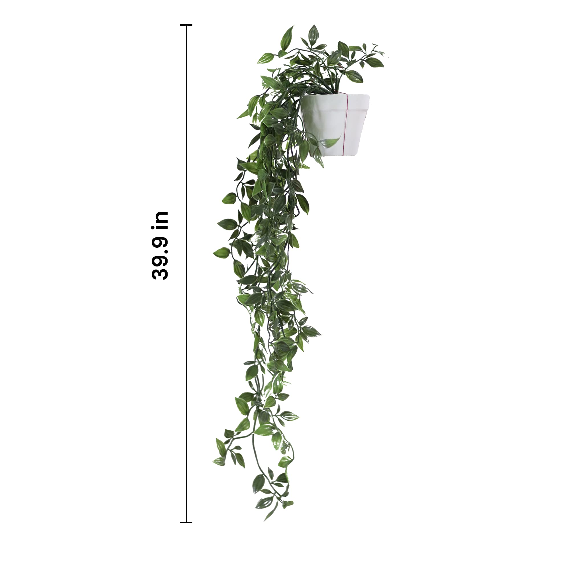 Amazon.de: DANISCH Kunstpflanzen zum Aufhngen, Ranken, Kunststoff,  knstliche Pflanzen, Blumentopfpflanze fr Zuhause, Kche, Garten, Bro,  Hochzeit, Wanddekoration fr drinnen und drauen (wei), 2er Set
