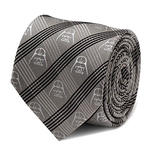 Star Wars Darth Vader Gray Plaid Men s Dress Tie