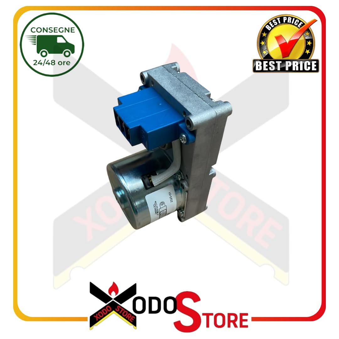 Silnik z przekładnią IPC GMF215D902 do pieców na pellet - RIF. 2154 - Cod. Larel 14702154 1,46 obr./min 18 Nm wał Ø9,5 mm odpowiednik Palazzetti 895735700
