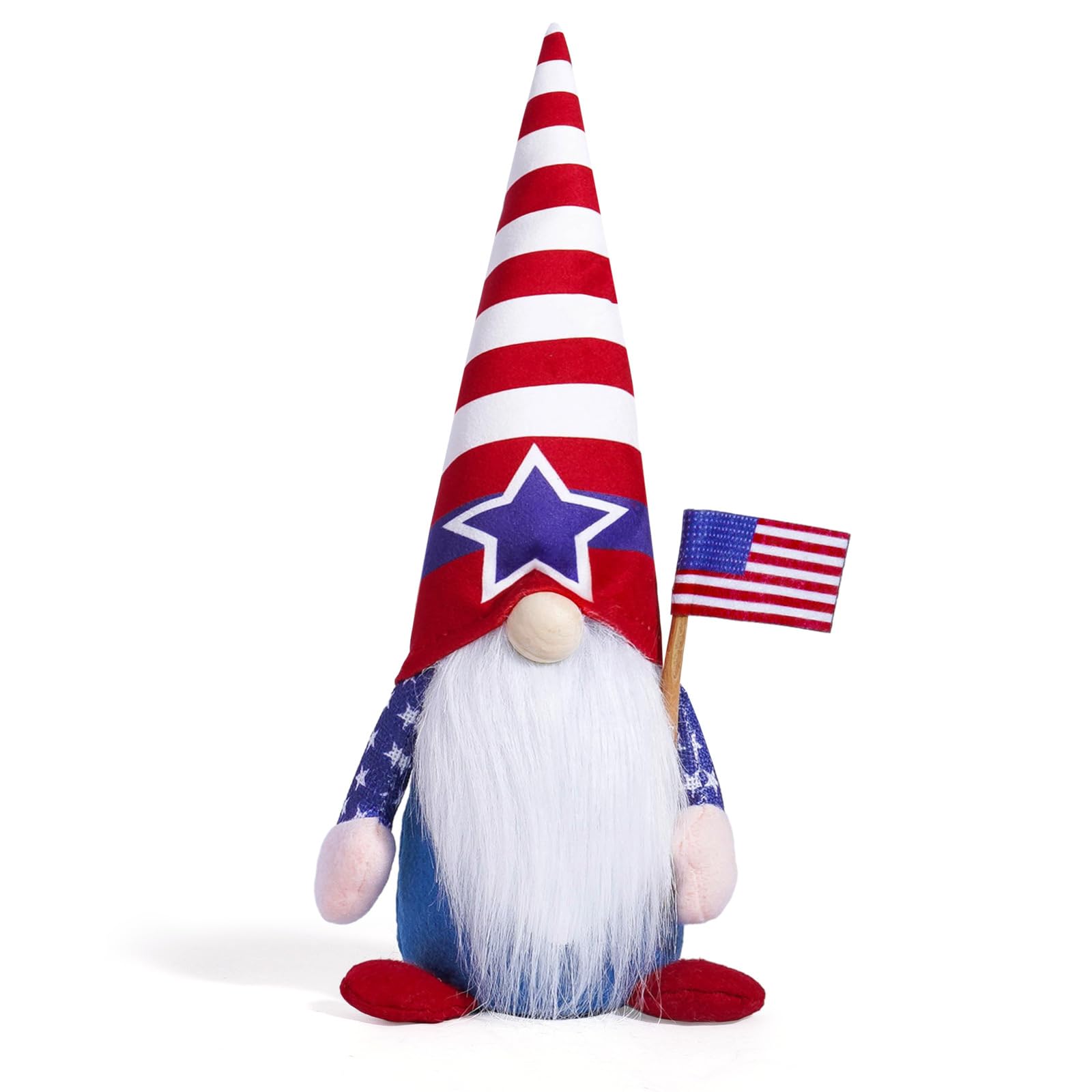 carotoe Creative Doll Decors Practical Independence Day Gnomes Plushs Nordic Dwarfs Festival Home Accent Party Decorations Doll Desk
