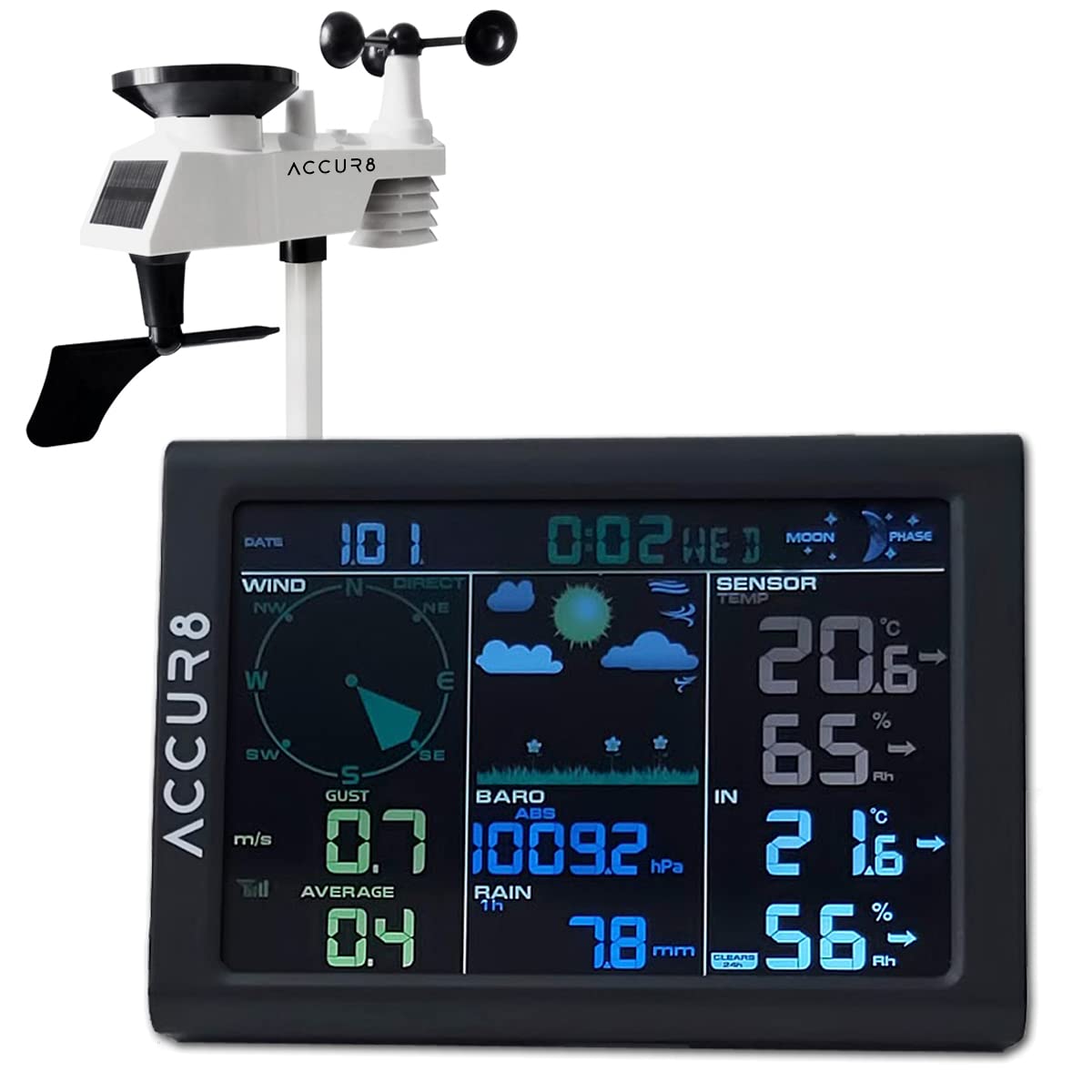 Buy WiFi Weather Station Digital Station with Android & iOS apps