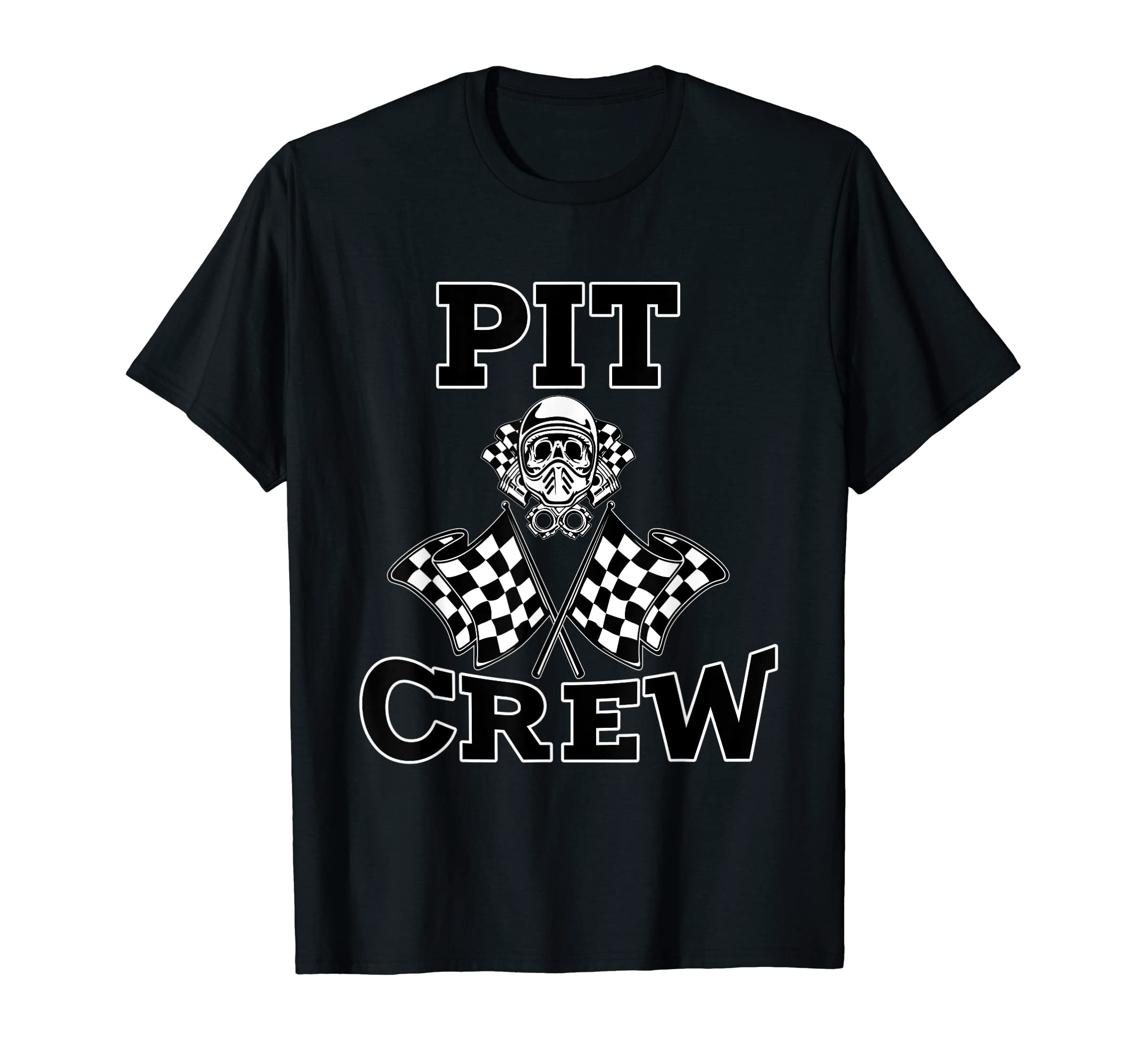 Pit Crew Racing Themed Party Race Car Parents Team T-Shirt T-Shirt