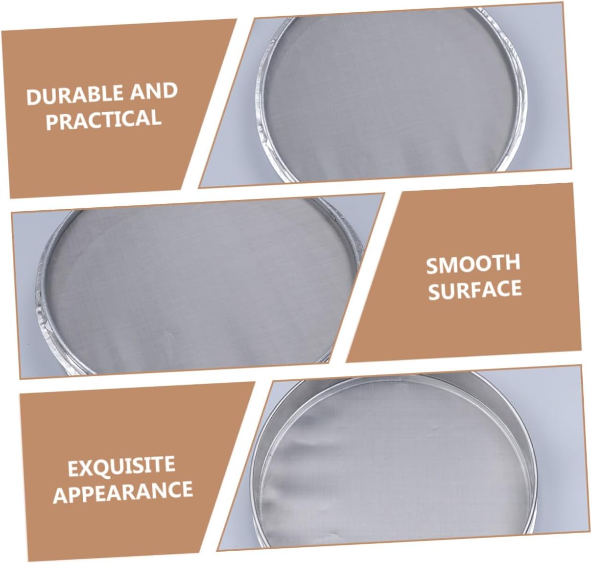 Garden Vibrating Sifter Stainless Steel Fine Mesh Sieve for Baking Cooking and Straining Lightweight and Reusable Sifter for Kitchen Use