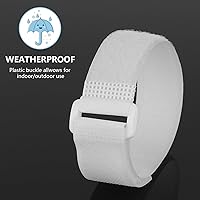 Vista 7 de PASOW Organizador de bridas ajustables con hebilla de plástico (blanco 12 pulgadas, 25 piezas), Blanco