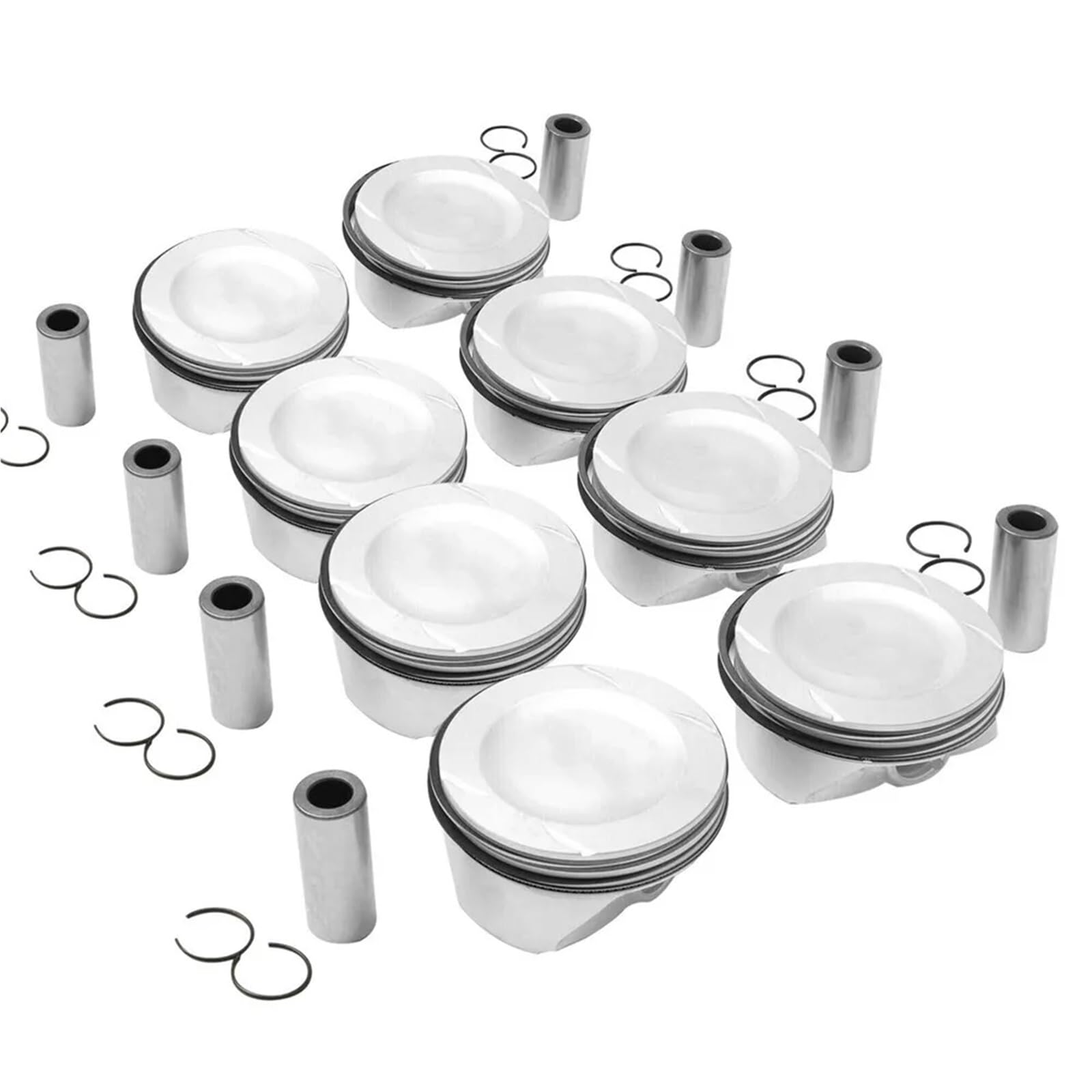 Ensemble de 8 segments de piston de moteur M157 Compatible pour Benz W166 C218 X218 W212 S212 5.5L 2780301317 1570300117 1570300517 1570300317