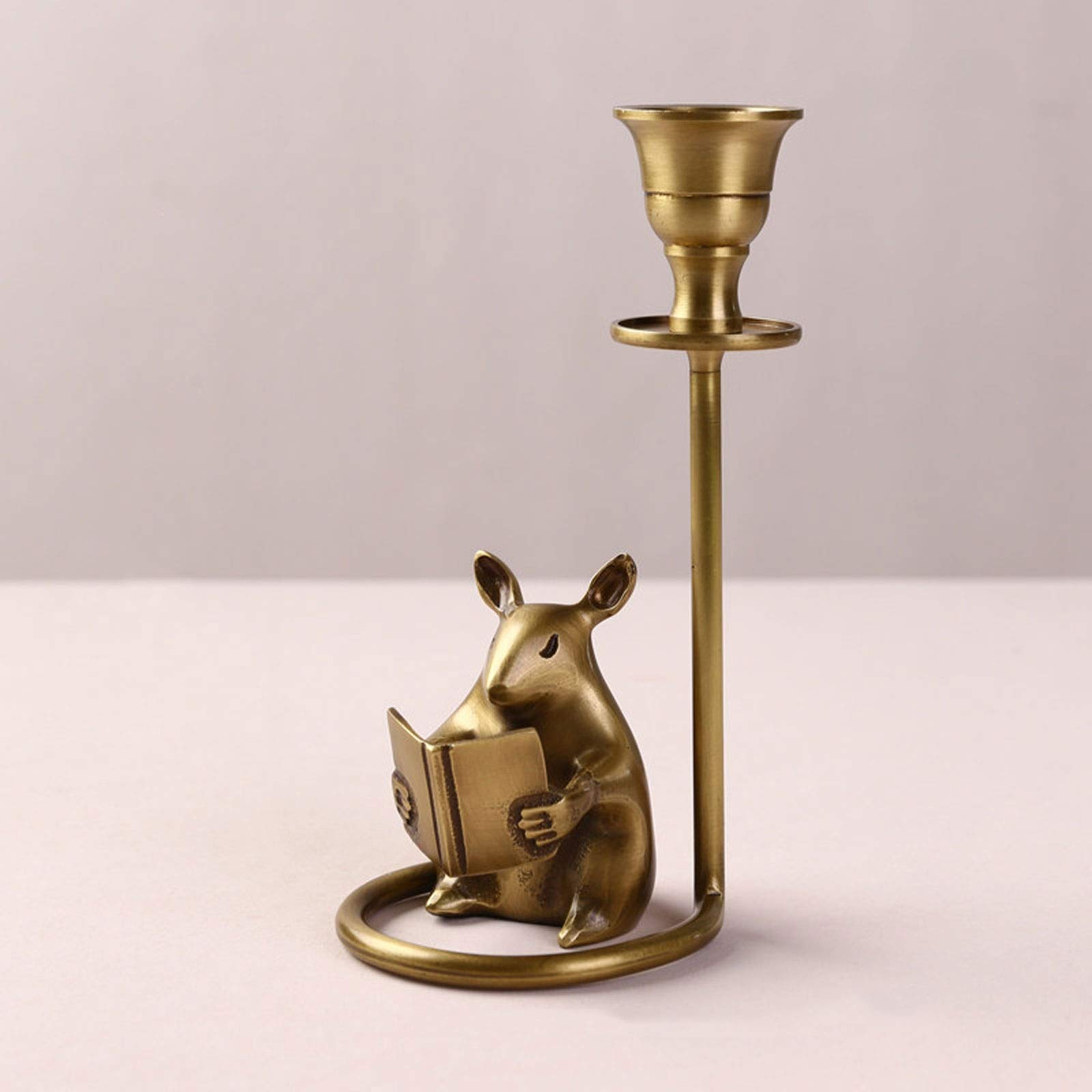 Ornamenti Decorativi, Ornamenti da Tavolo in Ottone a Forma di Animale, Idea Compleanni, Festa della Mamma, Natale, Anniversario, Statuetta Decorativa