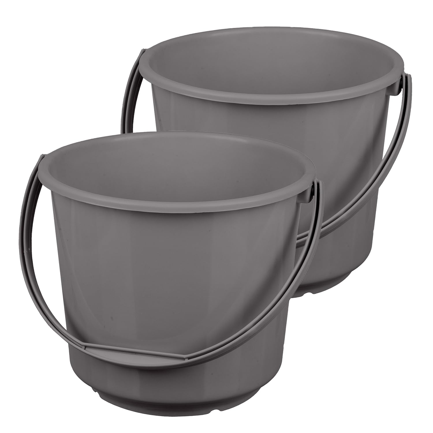 Kuber Industries Bucket | Plastic Bucket for Mopping | Storage Container Bucket | Water Storage Bucket | Plain Bucket | 5 LTR | Pack of 2 | Gray (B0CW3FG94F) Amazon Price History, Amazon Price Tracker