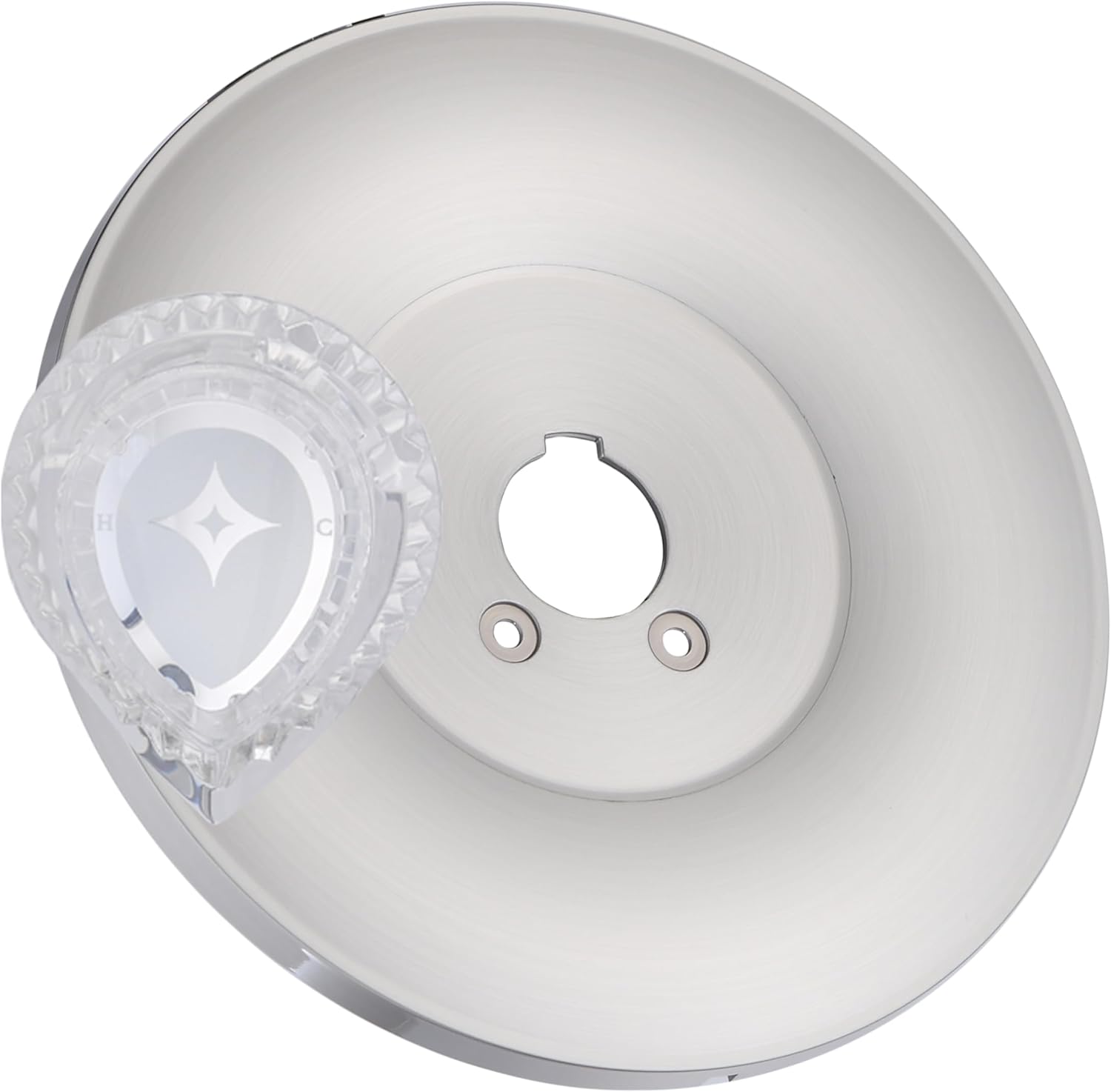 Brushed Nickel Chrome Escutcheon Plate Replacement for Moen 16090, 7-Inch Round Wall Cover Trim for One-Handle Tub & Shower Faucet Compatible with T470 Shower Trim