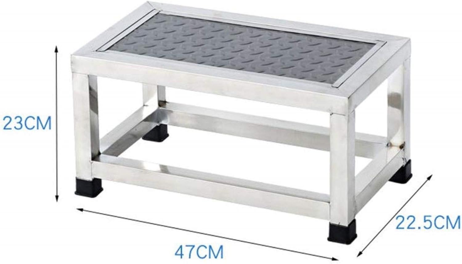 Stainless Steel Step Ladder Step Stool Small Stairs Chair Multi-Purpose Ladders Stool (Color : #1)