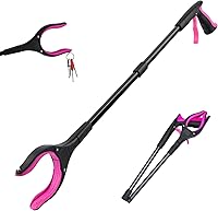 Vista 1 de Herramienta de agarre de 32 pulgadas, cabezal giratorio de 360°, mandíbula ancha, herramienta de recogida plegable, mandíbula giratoria