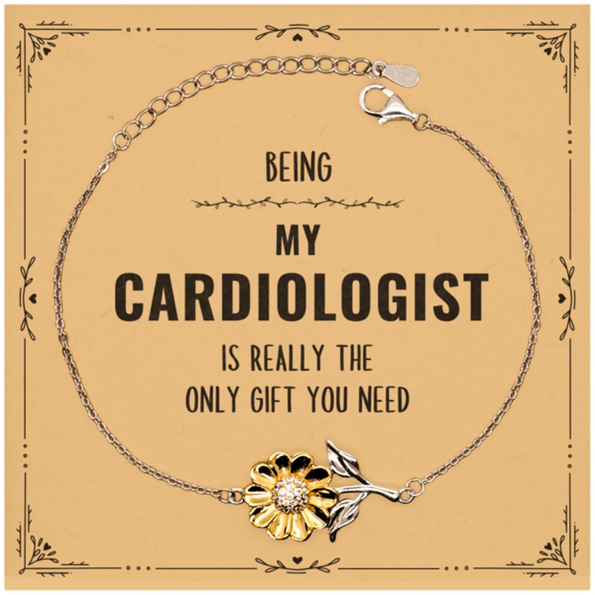 Cardiologist Christmas Gifts Coworker, To My Cardiologist Keychain Message Card Gifts, Birthday Gifts For Cardiologist Being My Cardiologist is really the only gift you need