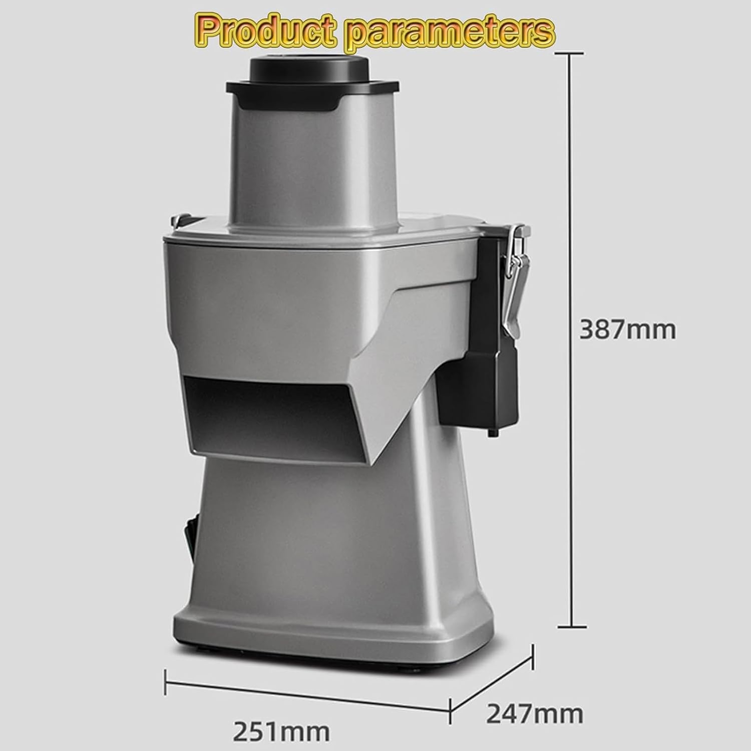 TAYRAN Commercial Food Processor, Kitchen Fruit and Vegetable Cutter Cubes Making Machine, 140/rpm/Can Cut 360g In 60 Minutes, for Slice/shred/dice