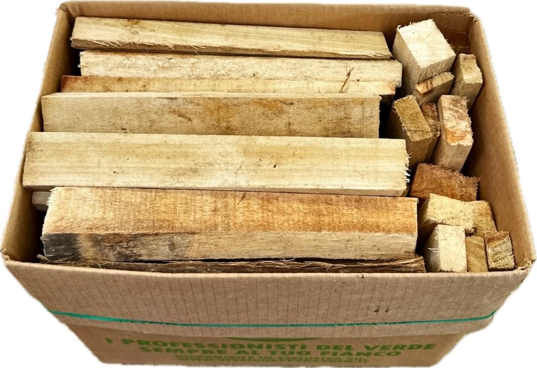 Legna Accendifuoco 4kg per camino, stufe,forni e barbecue - legna di faggio 100% Italiana (Legna Accendifuoco, 4kg)