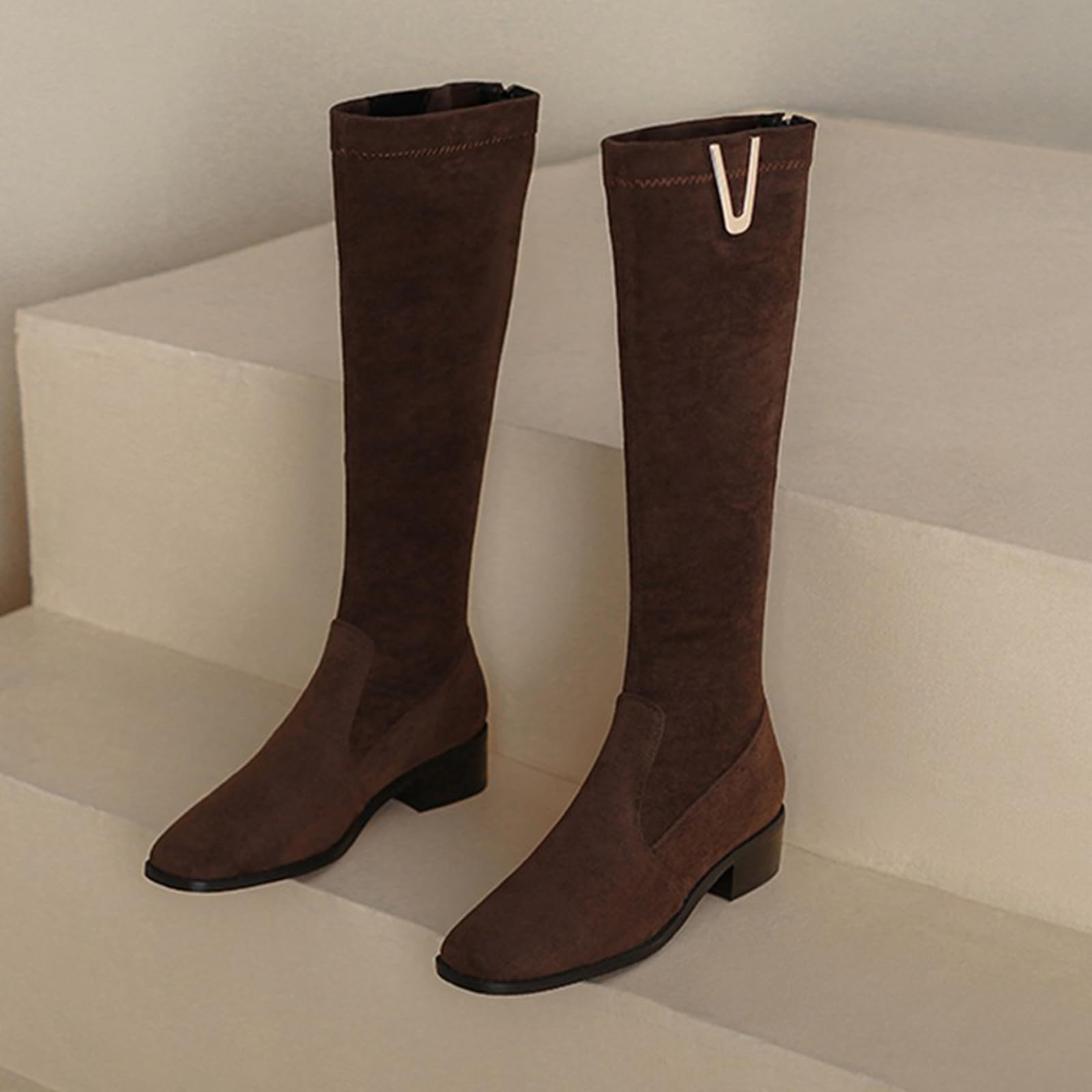Stivali Donna al Ginocchio Autunno Inverno Stivali Alti per La Città