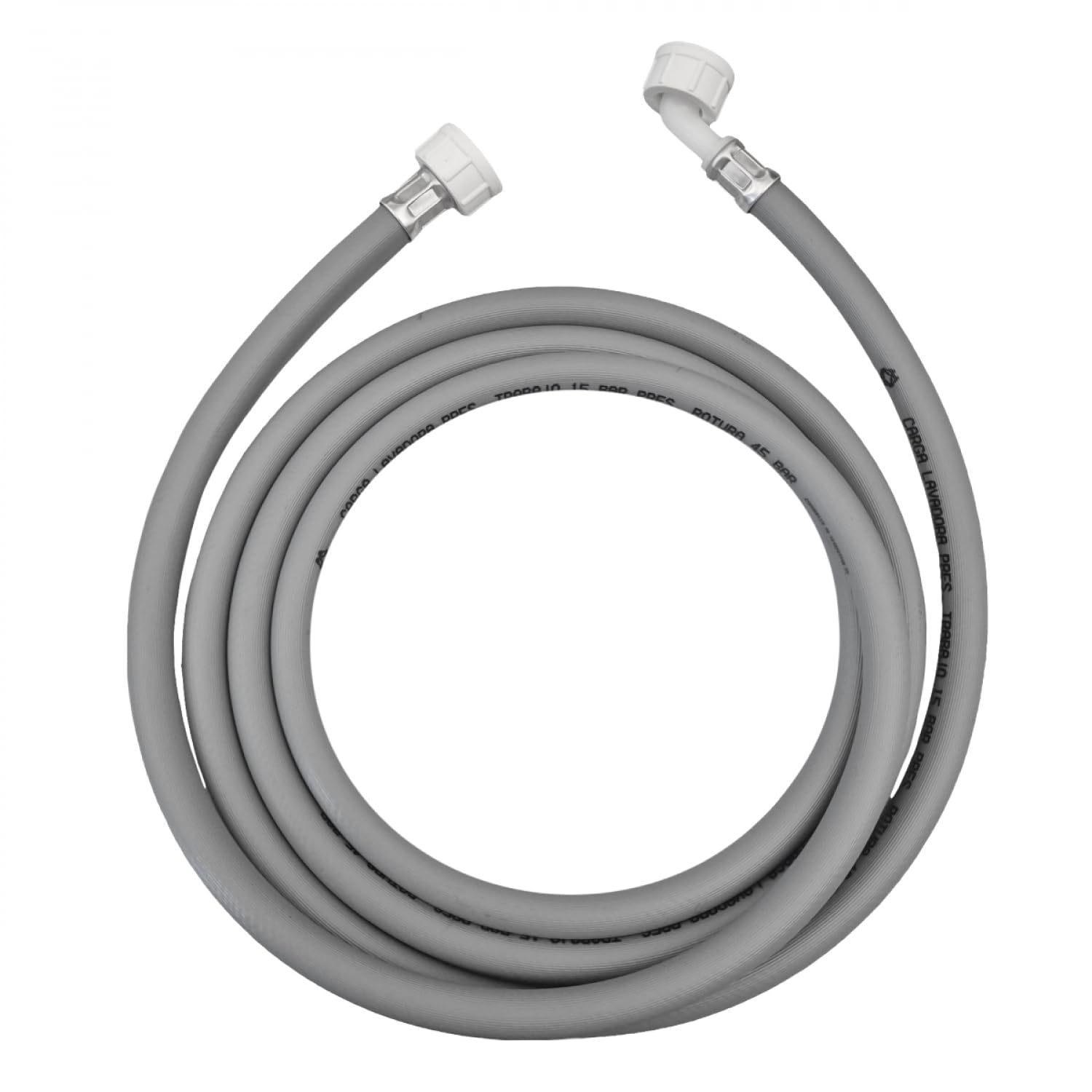 Linxor - Tuyau d'arrivée d'eau universel pour machine à laver, lave vaisselle - Gris - 2 m