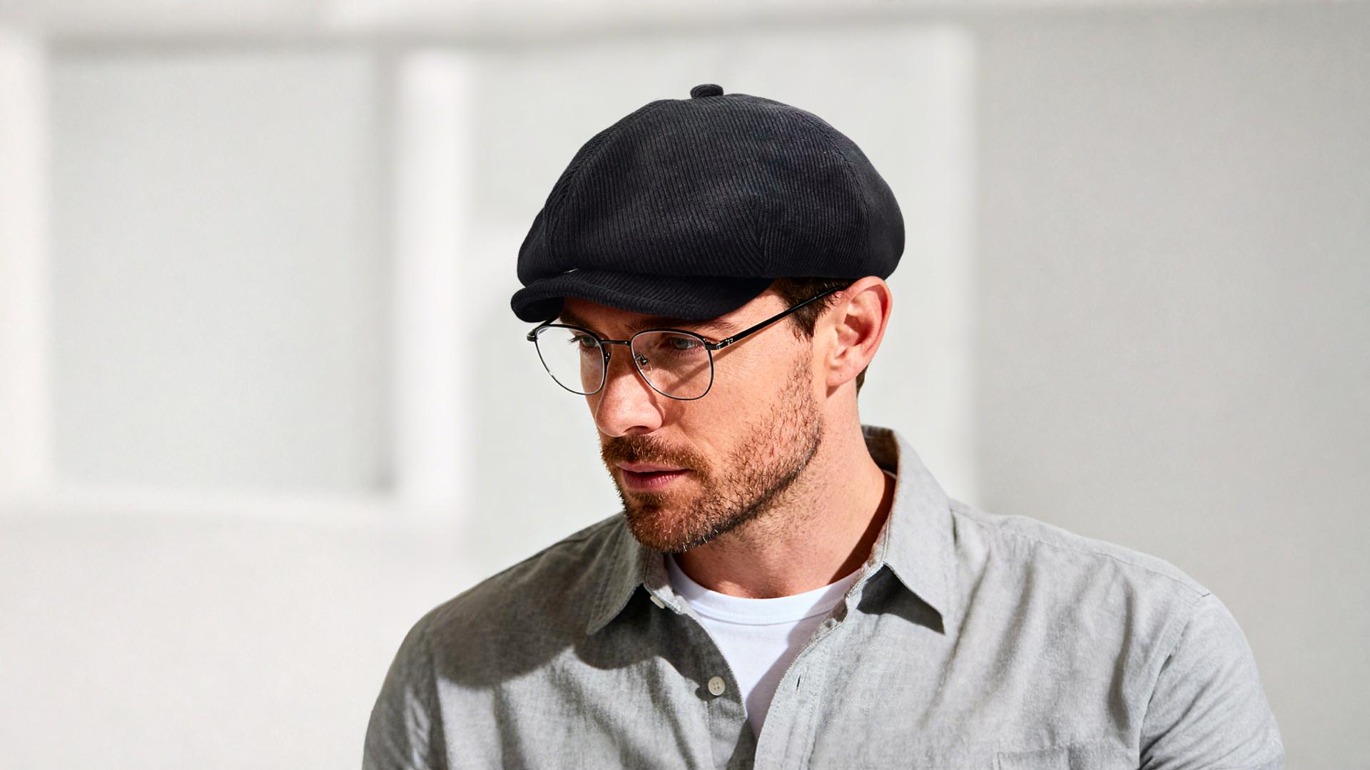 Clakllie Classic Twill Newsboy Hat Adjustable Octagonal Cap Low