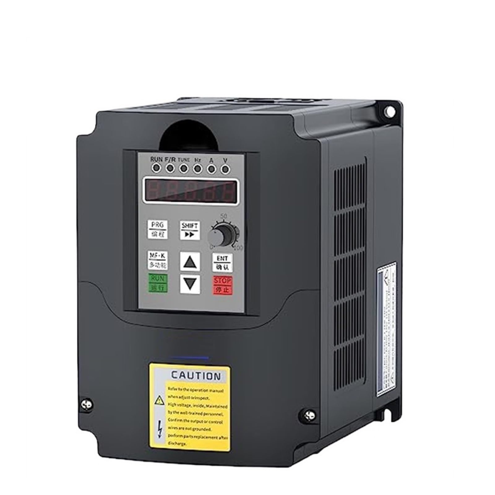 VFD Frequenzumrichter, 2,2 kW-7,5 kW Konverter VFD 0-3200 Hz Ausgang einphasig bis dreiphasig Frequenzumrichter mit variabler Frequenz for Spindelmotor(7.5KW 220 2m)