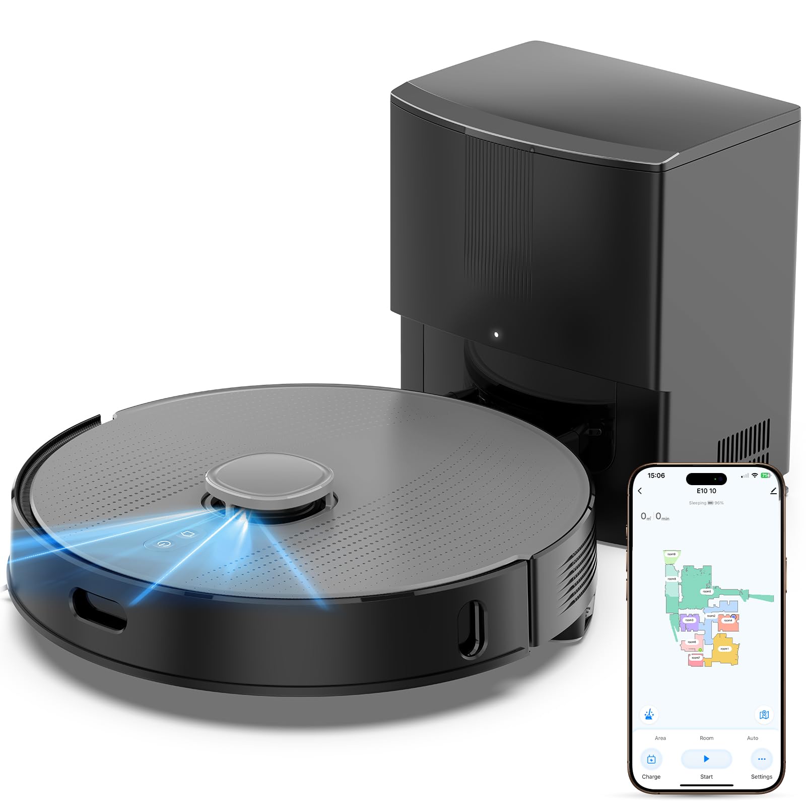 Robot Vacuum and Mop for Pet Hair, Hard Floors, Carpets-image-40