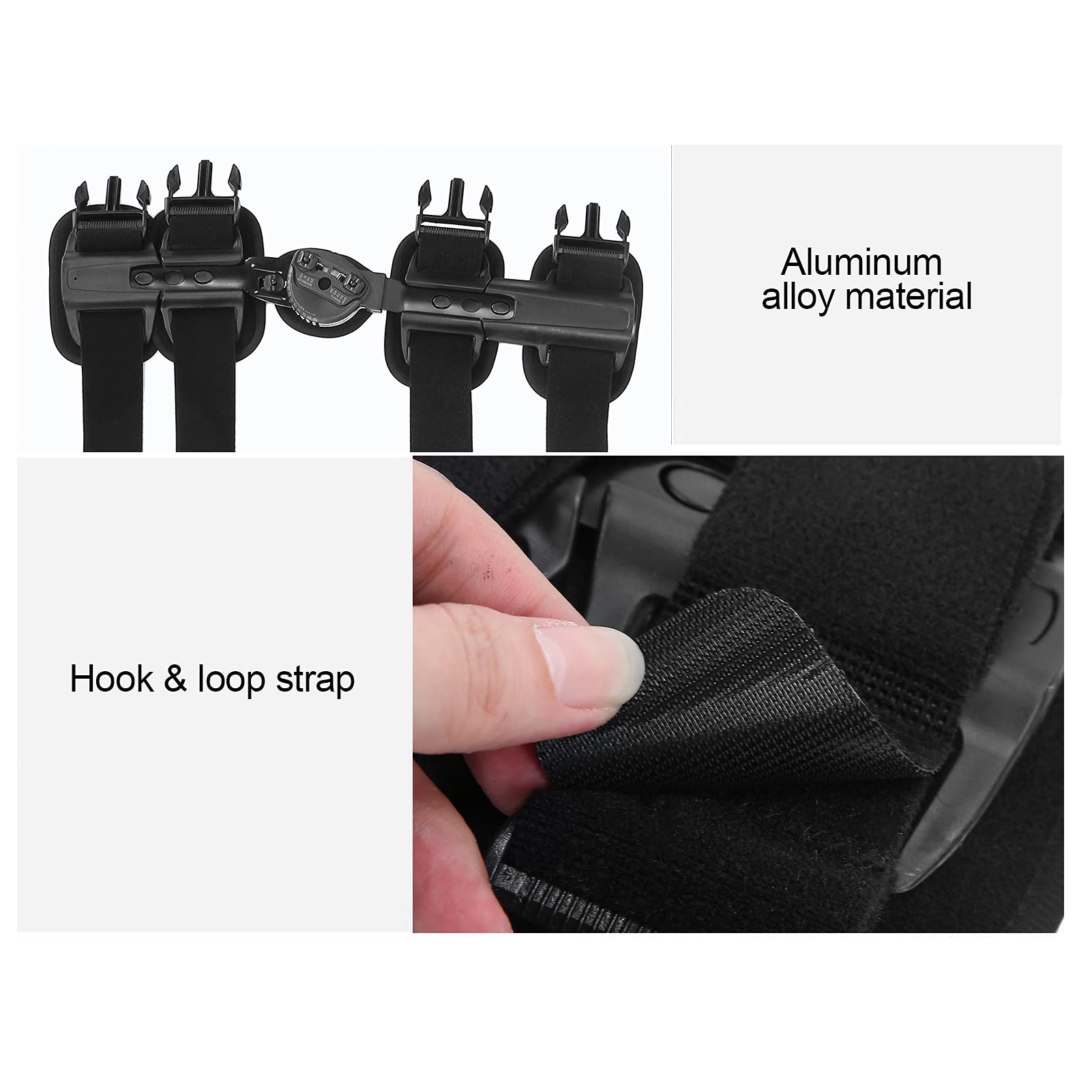 Rodillera de descompresión, rodillera de compresión ajustable, soporte para tendón rotuliano para hombres y mujeres, soporte estable de la rodilla para artritis, dolor, recuperación de lesiones, cor