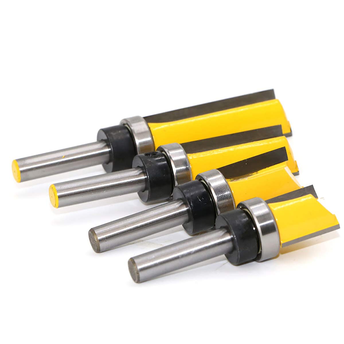Fresa per fresatura a filo, con gambo da 8 mm, per lavorazione del legno, 4 pezzi