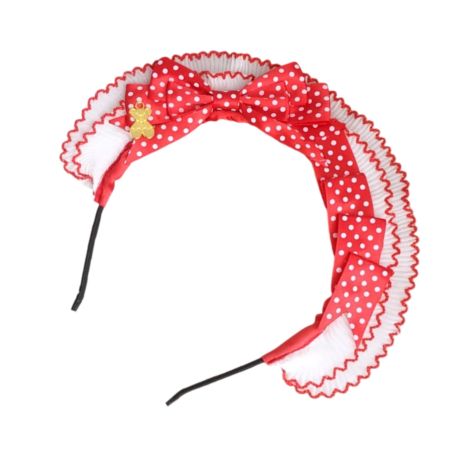 YUXITA Red Bows Headband For Women Soft Stretchable Hairband Comfortable Hair Accessory For Daily Use And Special Occasion
