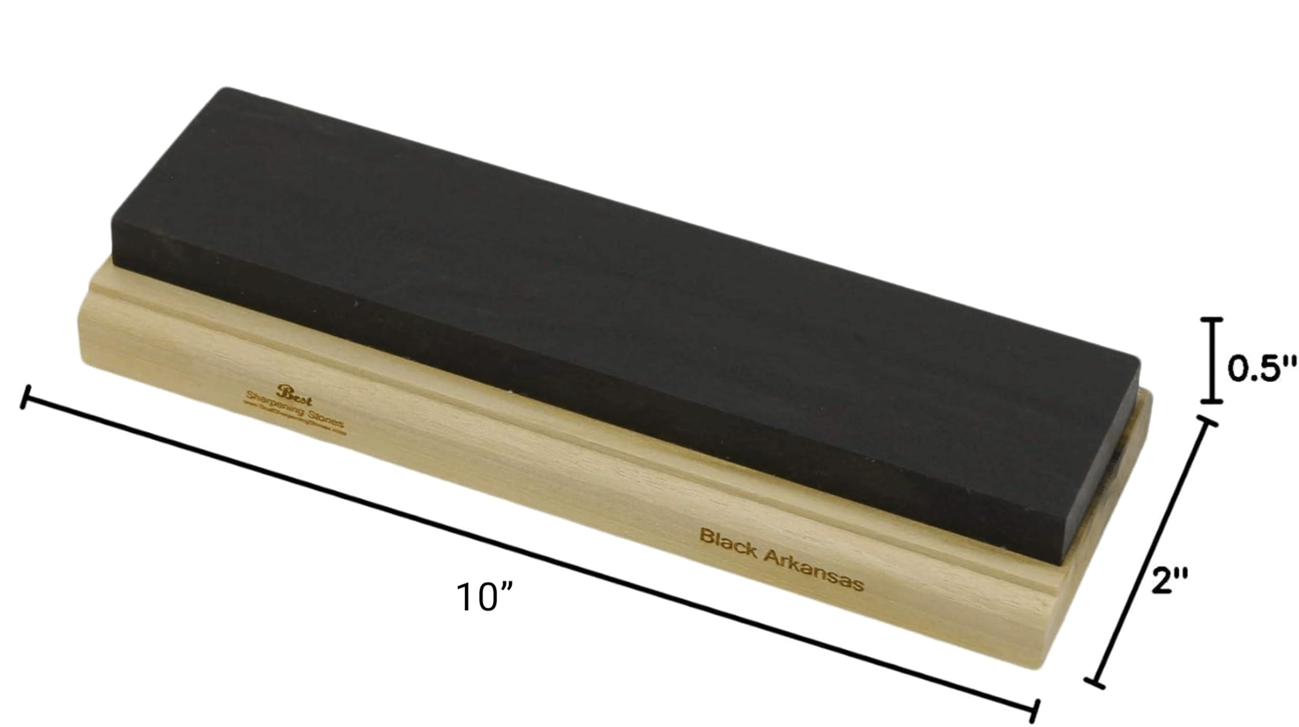 Amazon.com: Black Arkansas Sharpening Stone - Wood Mounted 10