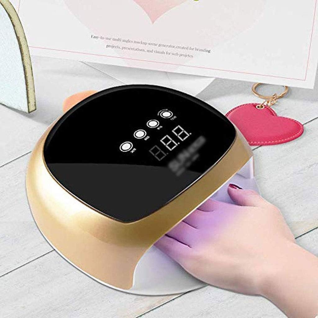 Nail Light，for Gel Nails Professional Lamp Beads and Auto Sensor, Big Space for Toenail Polish Salon Nail Art