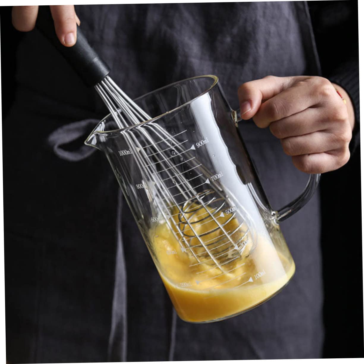 MAGICLULU 3pièces Tasses à Mesurer Verre Graduées Bec Verseur Pratique Pour Cuisine Pâtisserie
