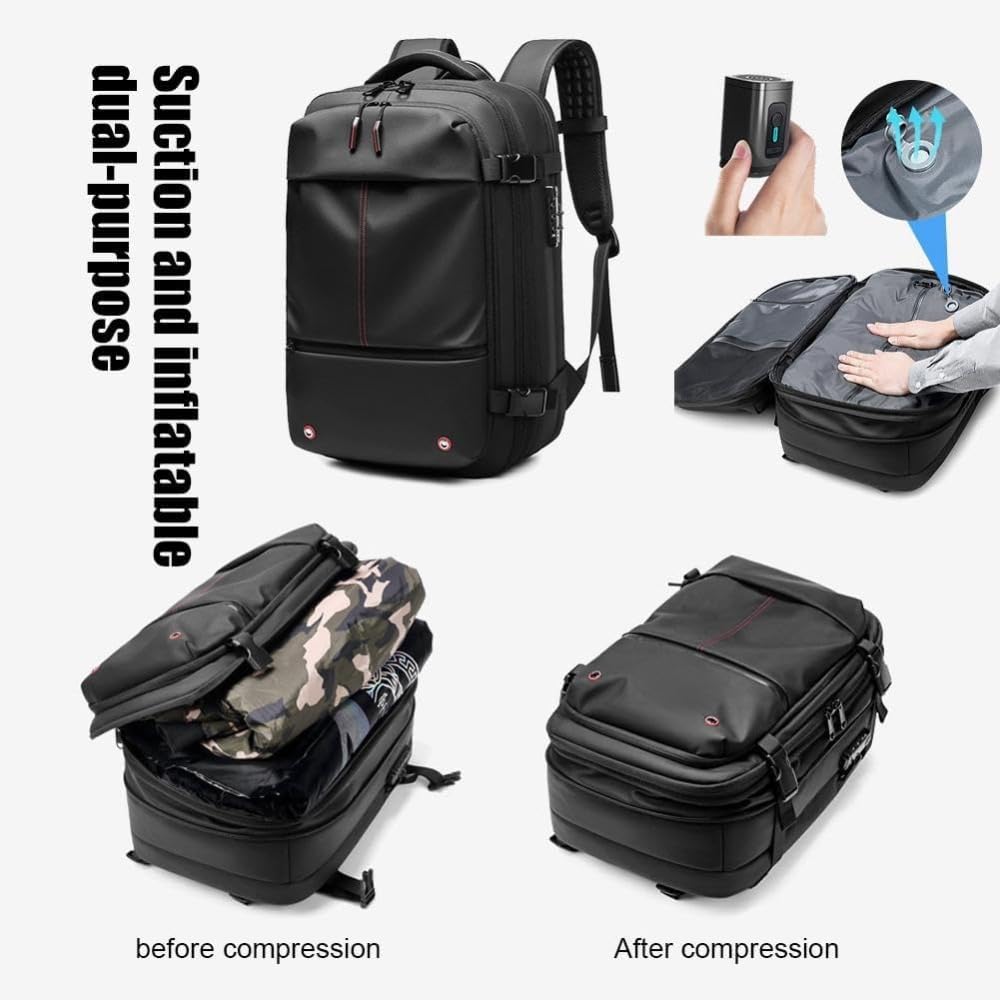 多機能真空圧縮バックパック 60L拡張可能 Amazon.co.jp: Getgen バックパック、真空圧縮機能付き 60l 拡張