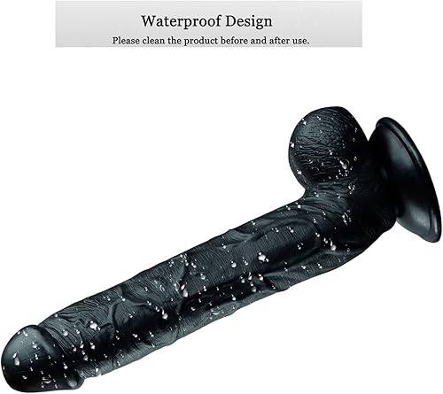Miniatura 3 de Consolador realista de 10 pulgadas de largo, consoladores grandes y realistas con fuerte ventosa para jugar con manos libres, simulación anal del