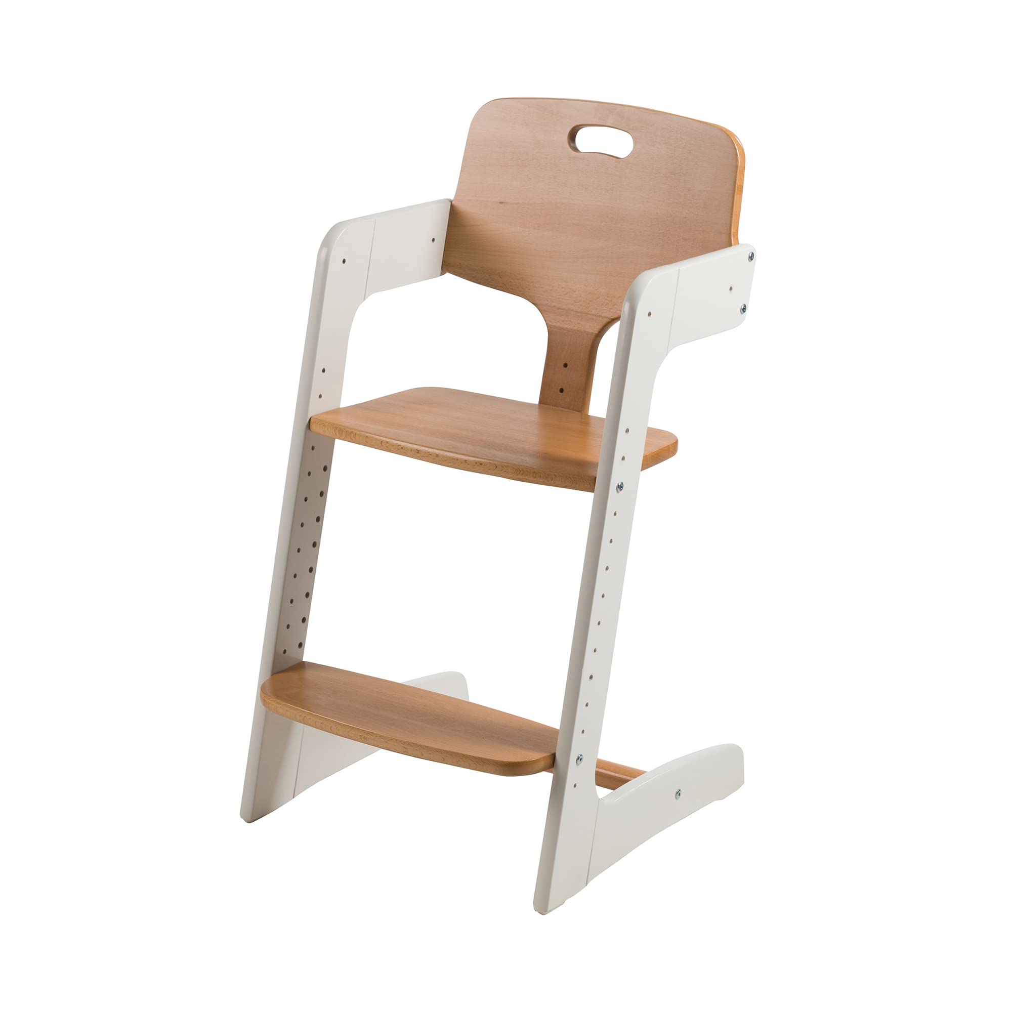 roba Trona Evolutiva de Madera Maciza Kid Up + Bandeja de Comida Desmontable, Altura Ajustable, de 6 Meses hasta 50 kg, Bicolor