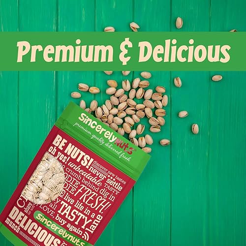 Miniatura 3 de Sincerely Nuts Pistachos grandes tostados y salados en cáscara  Bolsa de 5 libras  Comida saludable  Ideal para cocinar  Fuente de fibra, proteínas,