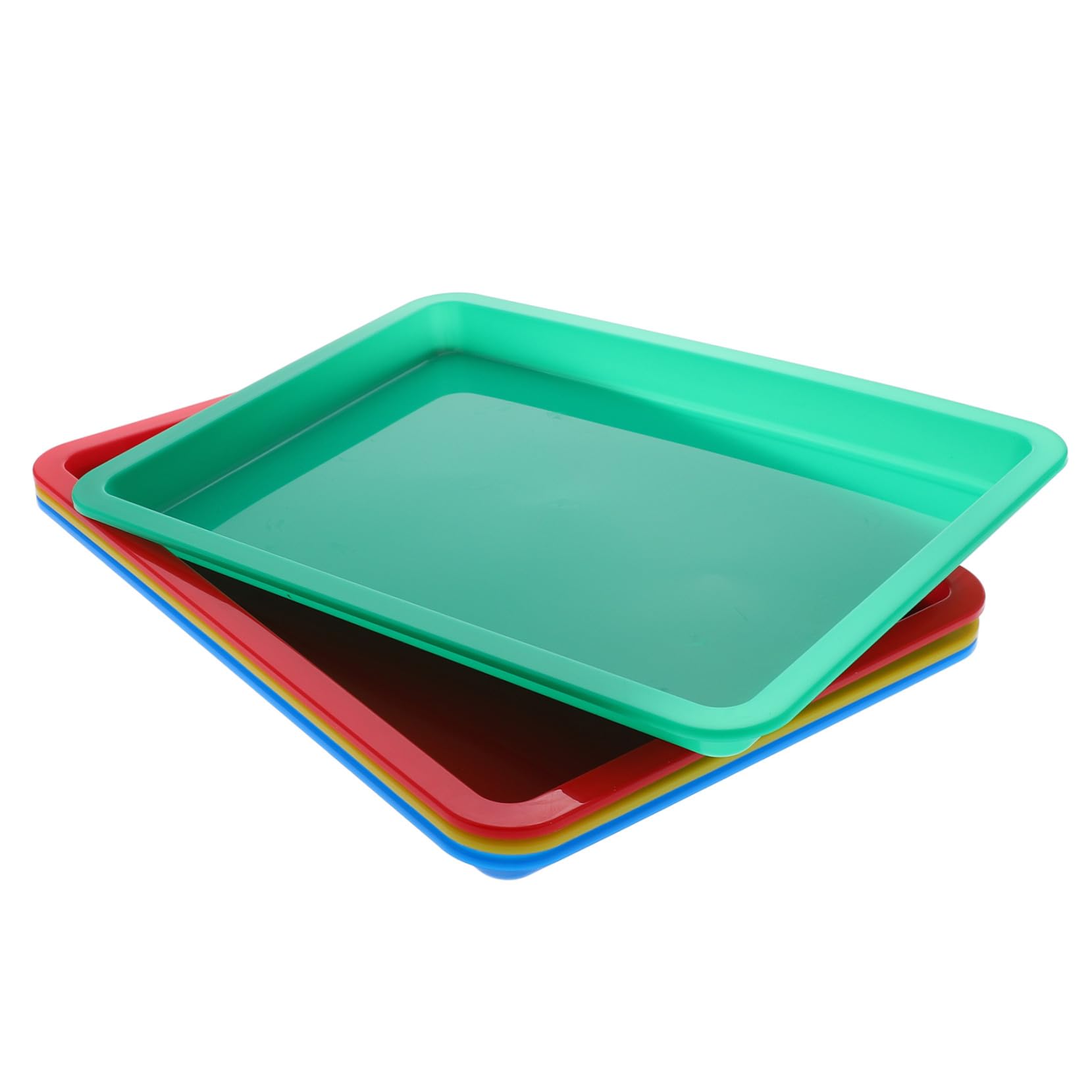 Plateaux activités plastiques colorés pour projets DIY enfants et jeux sensoriels