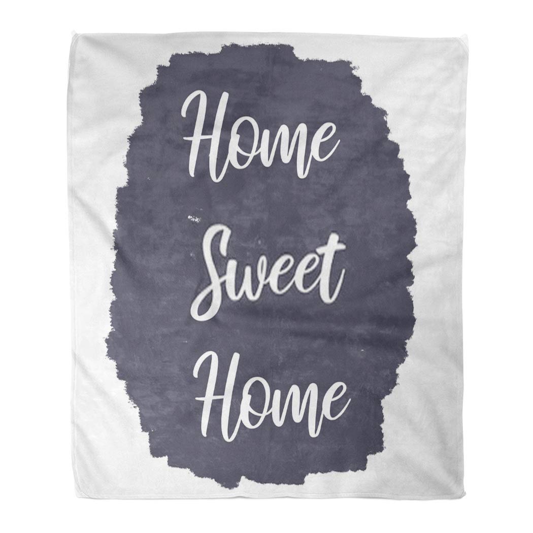 Shenywell Throw Blanket Flannel 50x60 Inch A Simple Brushed Surface Chalk Grey White Sweet for Couch Sofa Chair Bedroom Season Decorative Travel