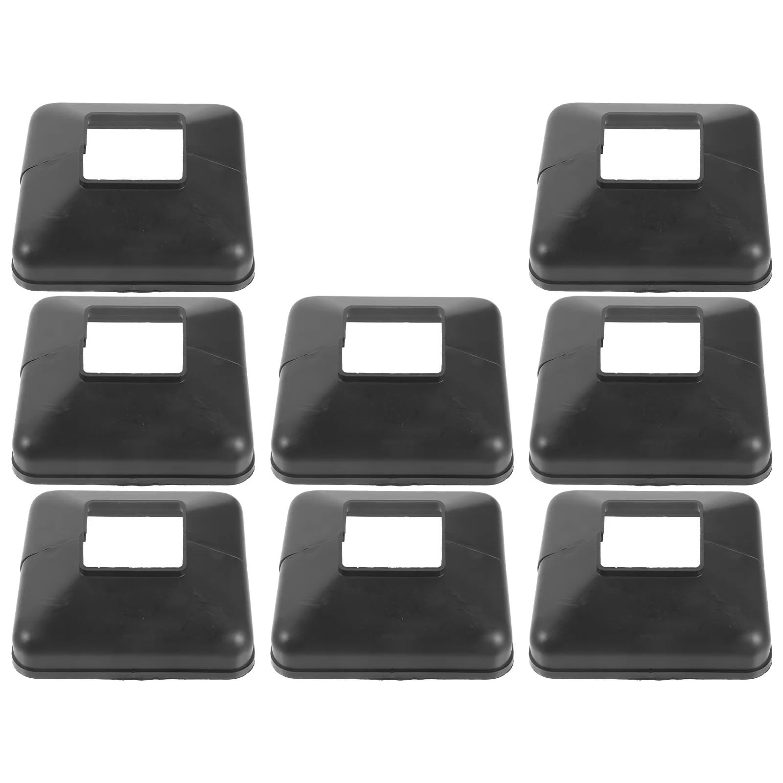 6 Pcs Fence Post Cap Replacement Concrete Caps Skirt Deck Corridors Vinyl Parts Split Cover Decorative for Fence