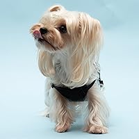 Vista 5 de Arnés para perro, arnés sin tirones para perros pequeños, chaleco acolchado suave ajustable para perros, chaleco Oxford reflectante sin