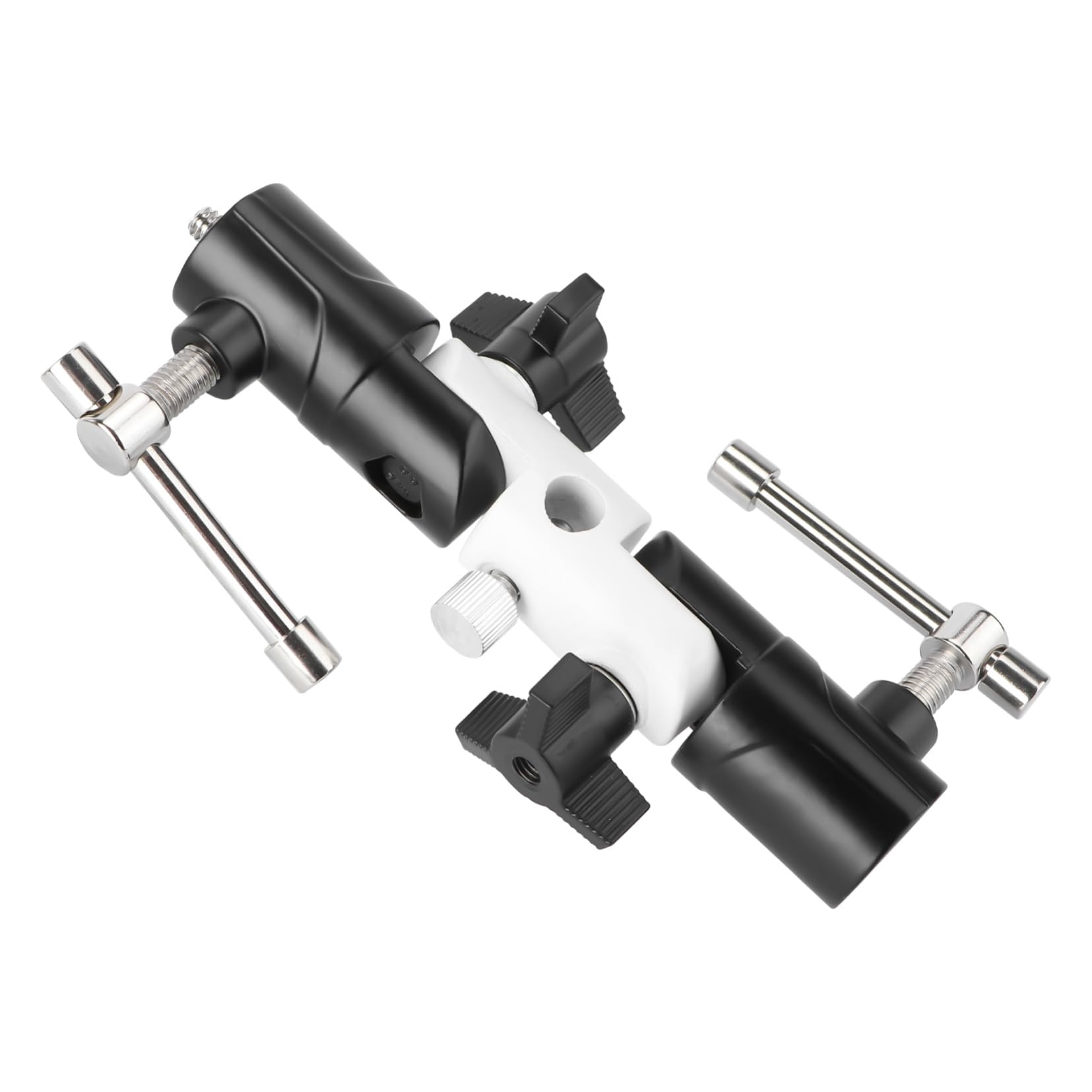 Veemoon 1pc 3-Section Independent Lamp Holder Swivel Light Stand Camera Mount Umbrella Softbox Reflector Holder Led Light e Type Holder Light Holder Camera Accessories White Base Flash