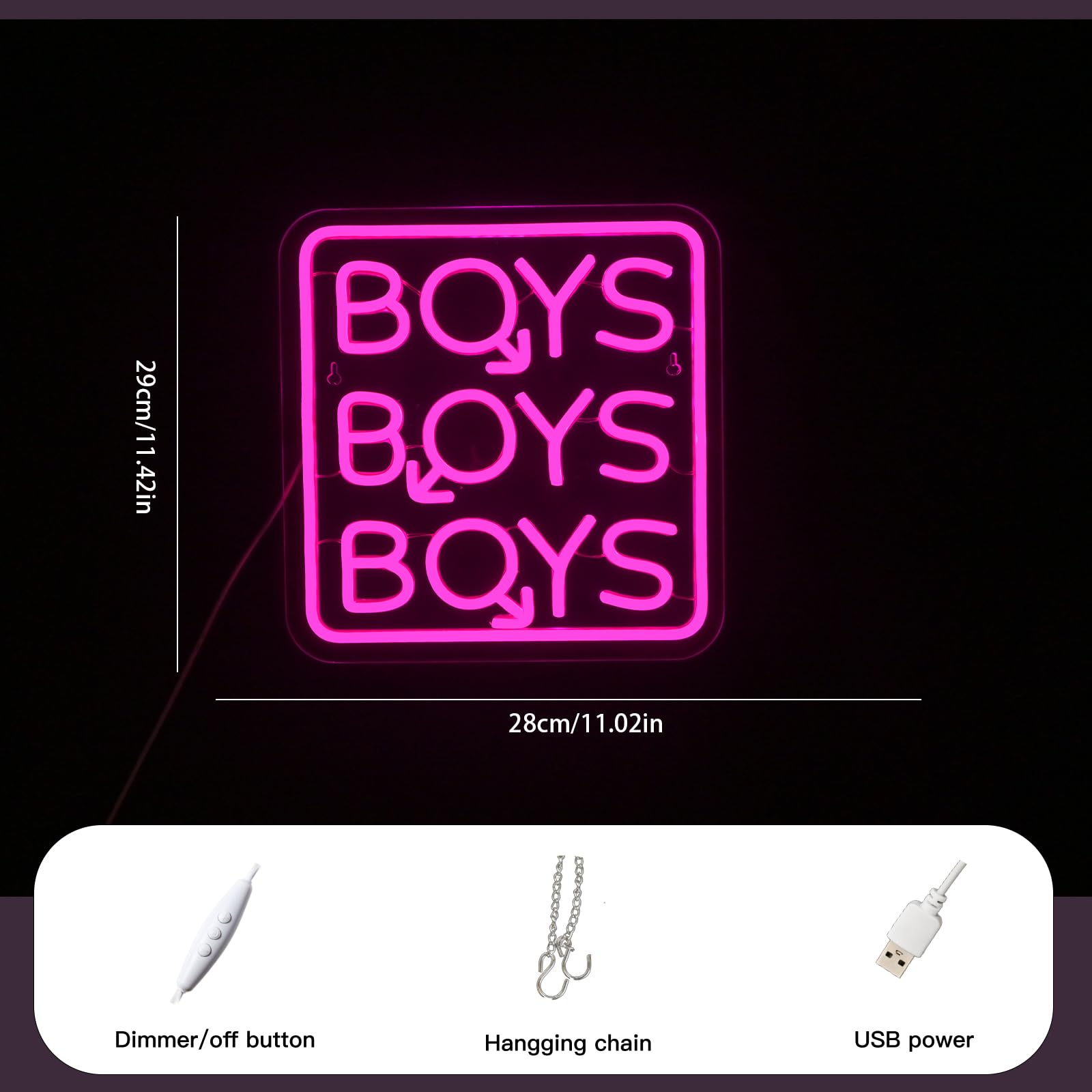 VYXIN Boys Boys Neon Schild - Image 4