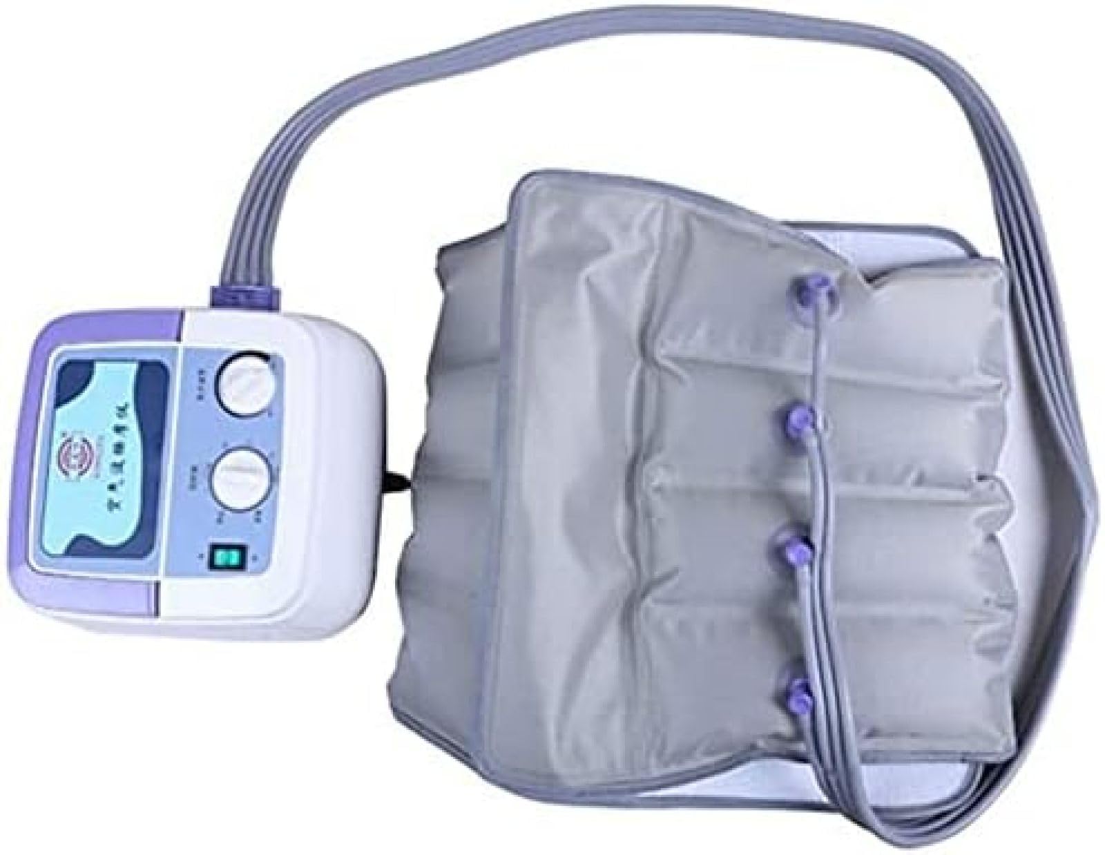 Circulación De Masajeador De Piernas De Compresión De Aire, Presoterapia Cintura Brazo Envolturas De Piernas Pie Tobillos Máquina De Masaje De Pantorrilla Dolor Relax,1 * Abdomen 1 * Bomba De Aire