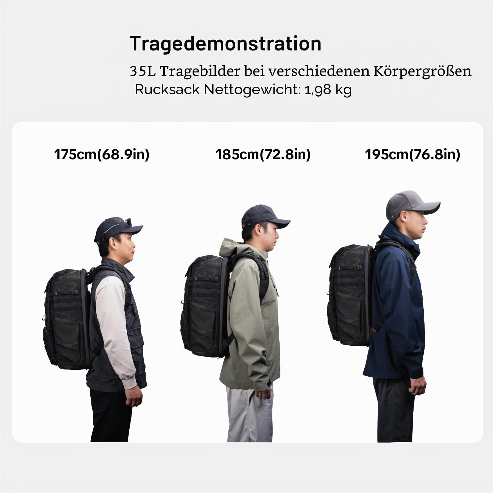 PGYTECH OneMo TAC Kamerarucksack 35L+ OneMo Kamera Hüftgurt