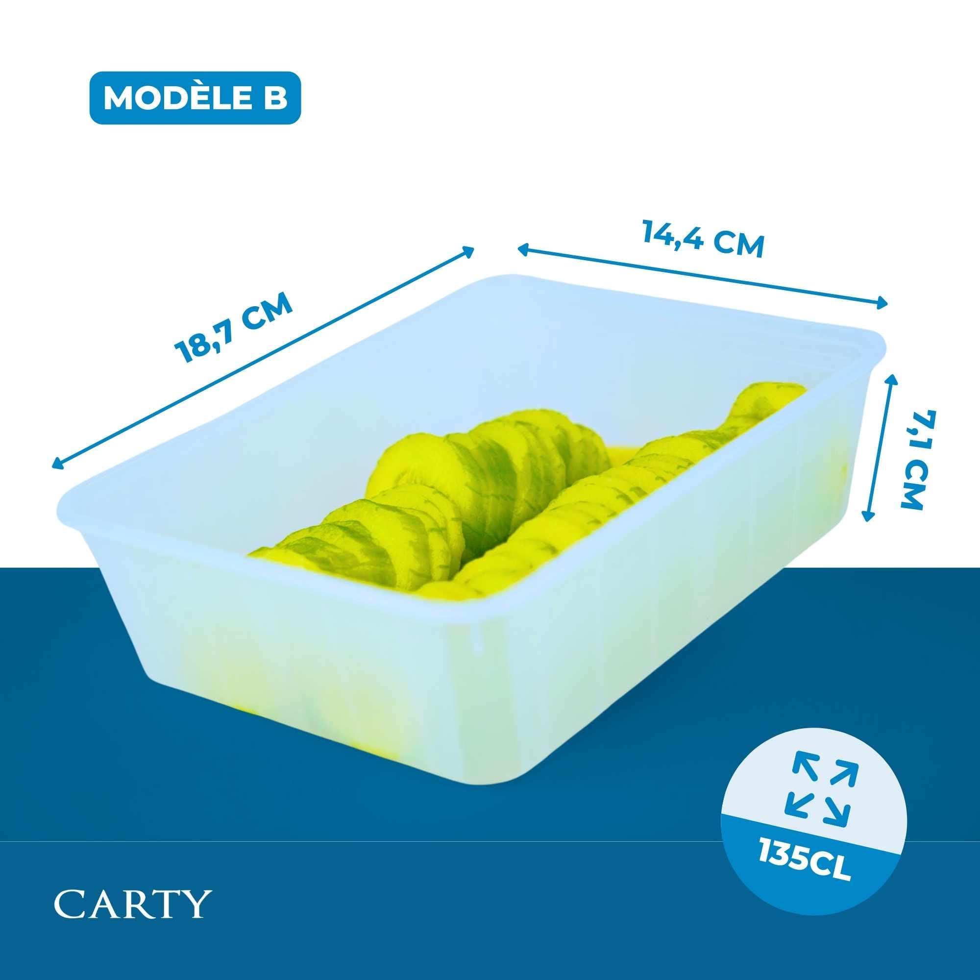 Carty Boîte alimentaire réutilisable 135 cl B Opaque