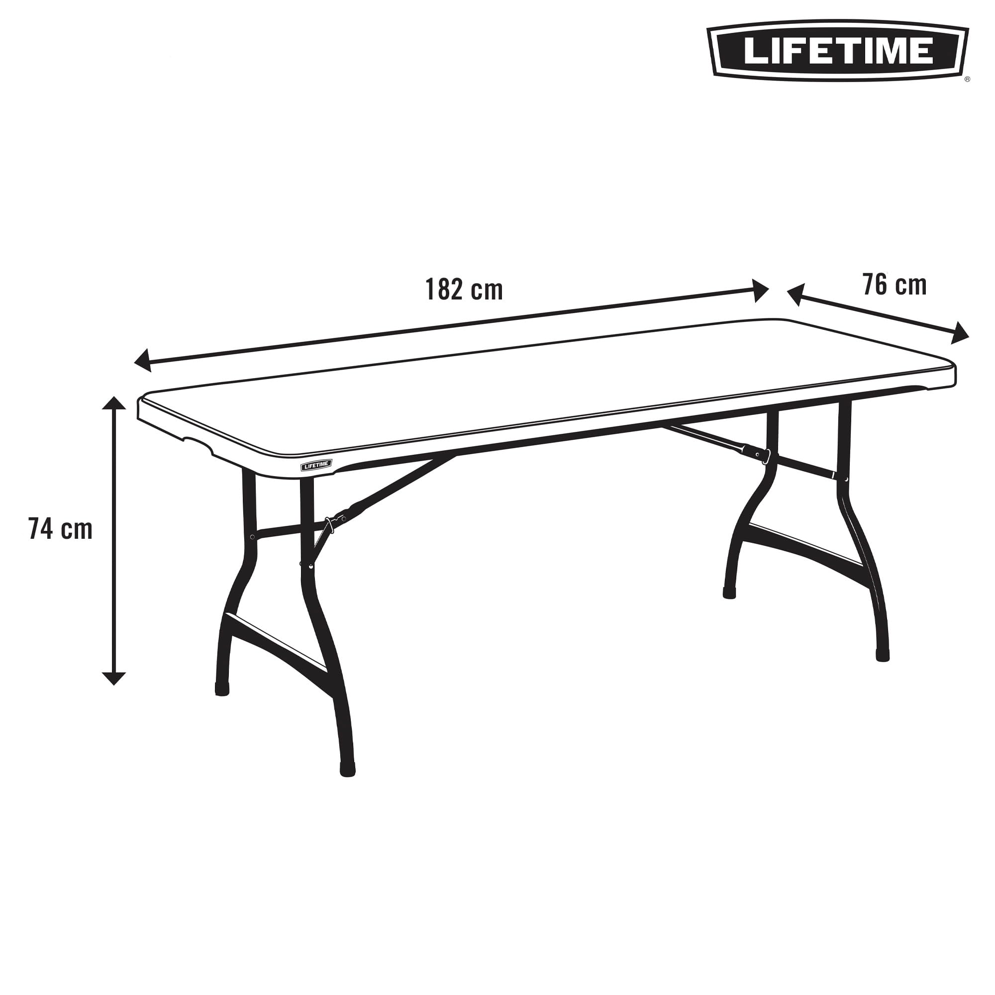 Lifetime 80272 Table de Restauration Pliante 183 x 76 cm