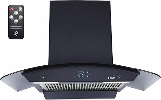 Elica iSMART 5 STAR Performance 90 cm Filterless Heat Autoclean Kitchen Chimney with Inverter Technology, Remote Control and 15 Years Warranty…
