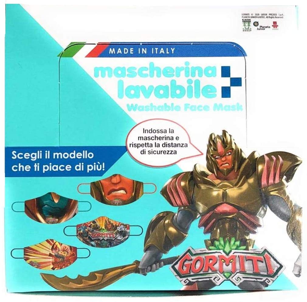Giochi Preziosi Mask - Washable MASKS of GORMITI Various Models - Price 1 Piece, Multicolour