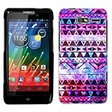 Motorola Droid Razr M Nebula Black Aztec Galaxy Phone Firm Case