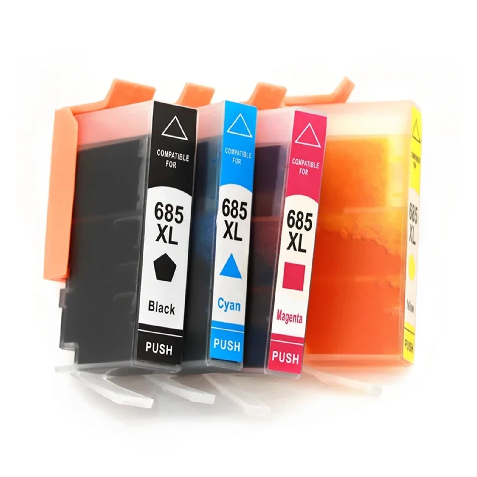 Cartucce d'inchiostro 685XL compatibili for HP DeskJet 3525 5525 4615 | 4625 4525 6520 6525 6625, Capacità XL, Fornitura inchiostro, Materiali di consumo stampante(2set)